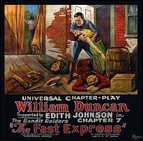poster for Chapter 7 of 1924 silent serial 'The Fast Express'