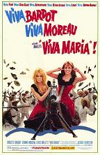 poster for 1965 Viva Maria! movie starring Brigitte Bardot & Jeanne Moreau